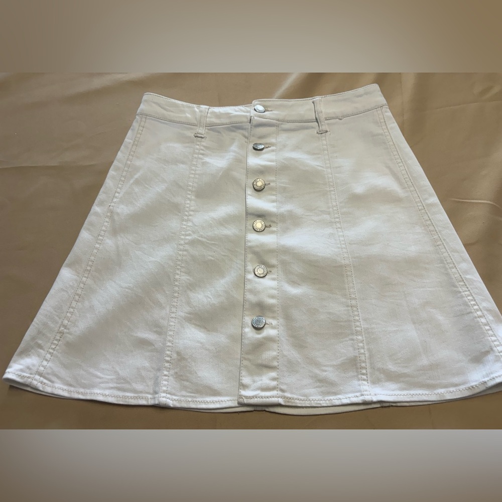 Mossimo Supply Co. White Mini‎ A-Line Skirt
